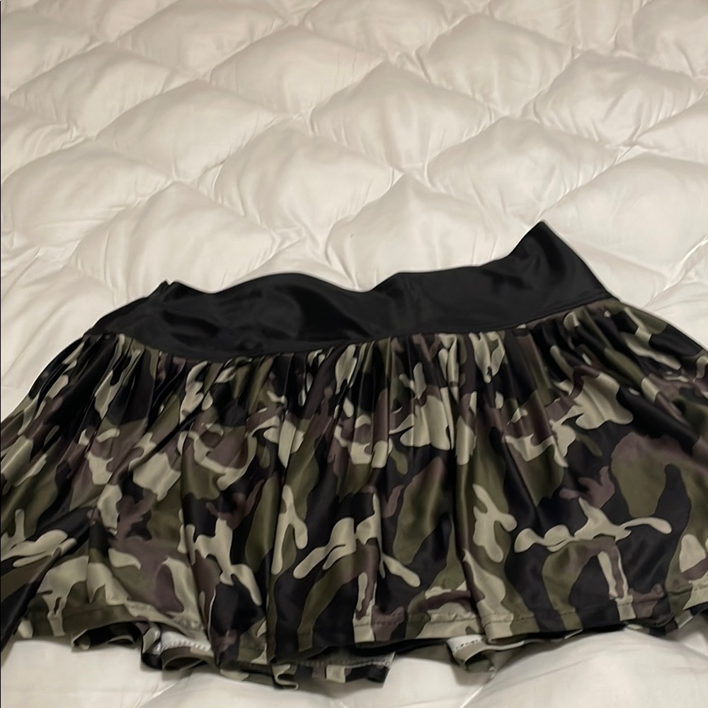 Tennis Green and Black Mini  Skorts for tennis